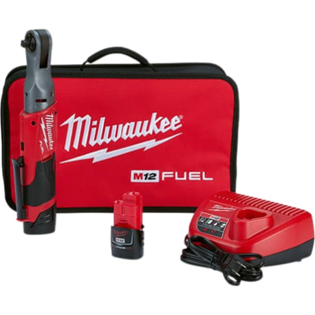 Milwaukee M12™ FUEL™ 3/8" Ratchet 2 Battery Kit