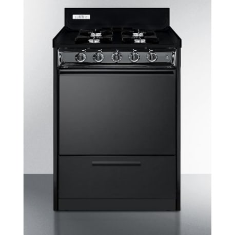 Summit 24" Wide Gas Range, Open Burners