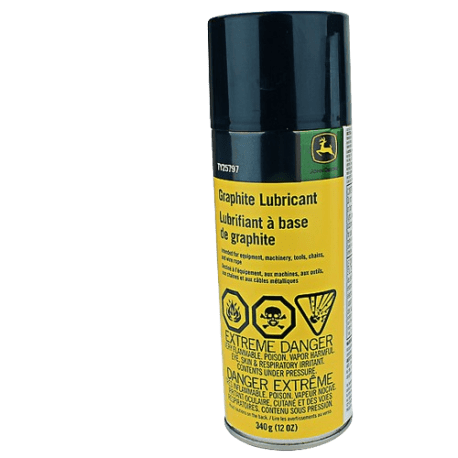 John Deere TY25797 Graphite Lubricant Spray, 12 oz.