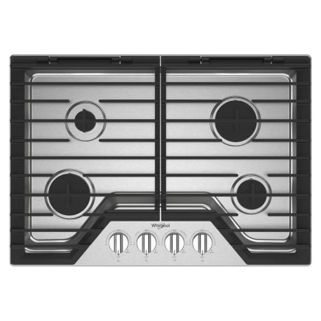 Whirlpool 30-inch Gas Cooktop with EZ-2-Lift™ Hinged Cast-Iron Grates