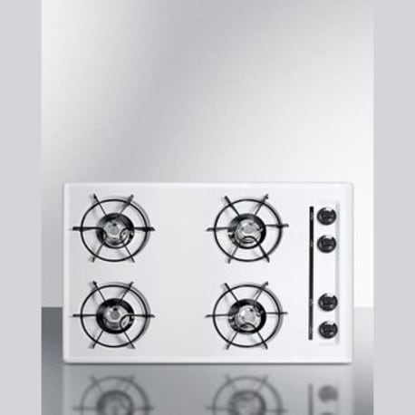 Summit 30" Wide 4-Burner Gas Cooktop