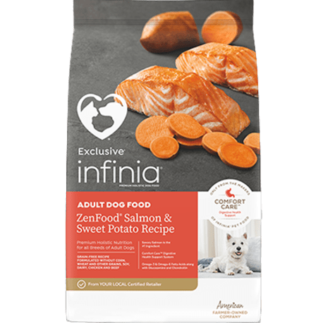 Infinia dog food cheap