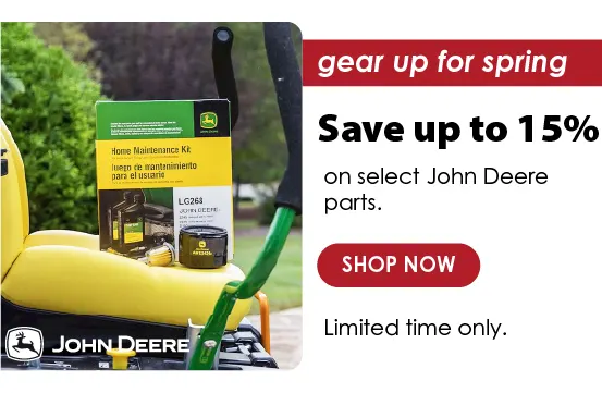 Search result page for john deere parts.