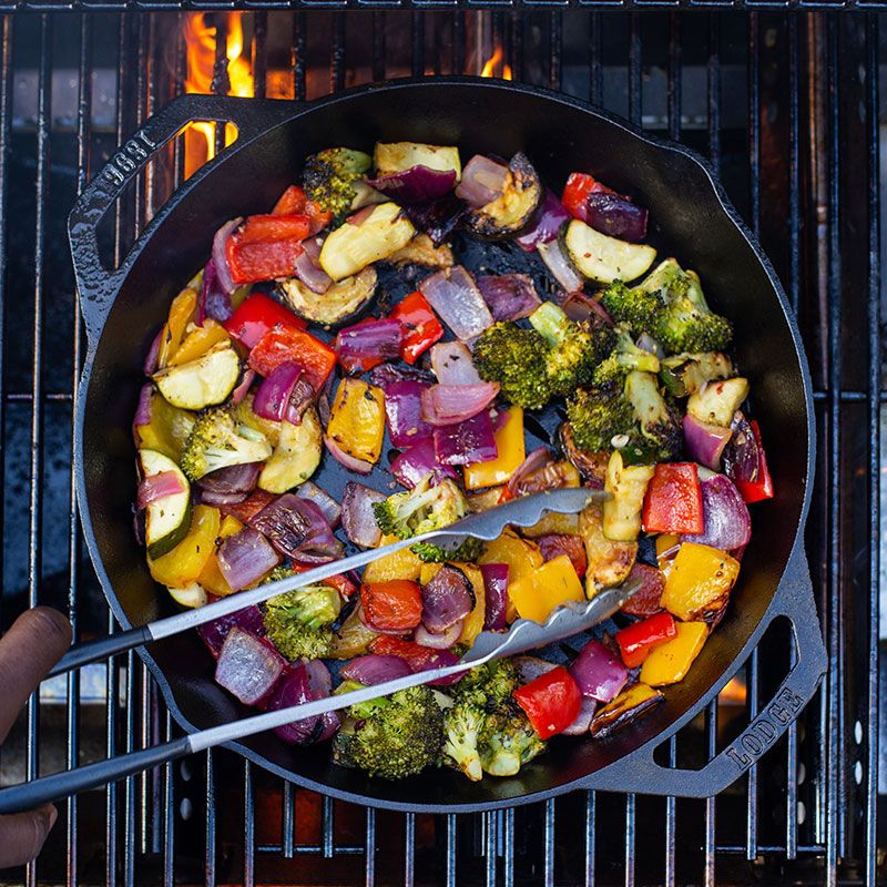 Lodge Seasoned Cast Iron Double Handled Skillet