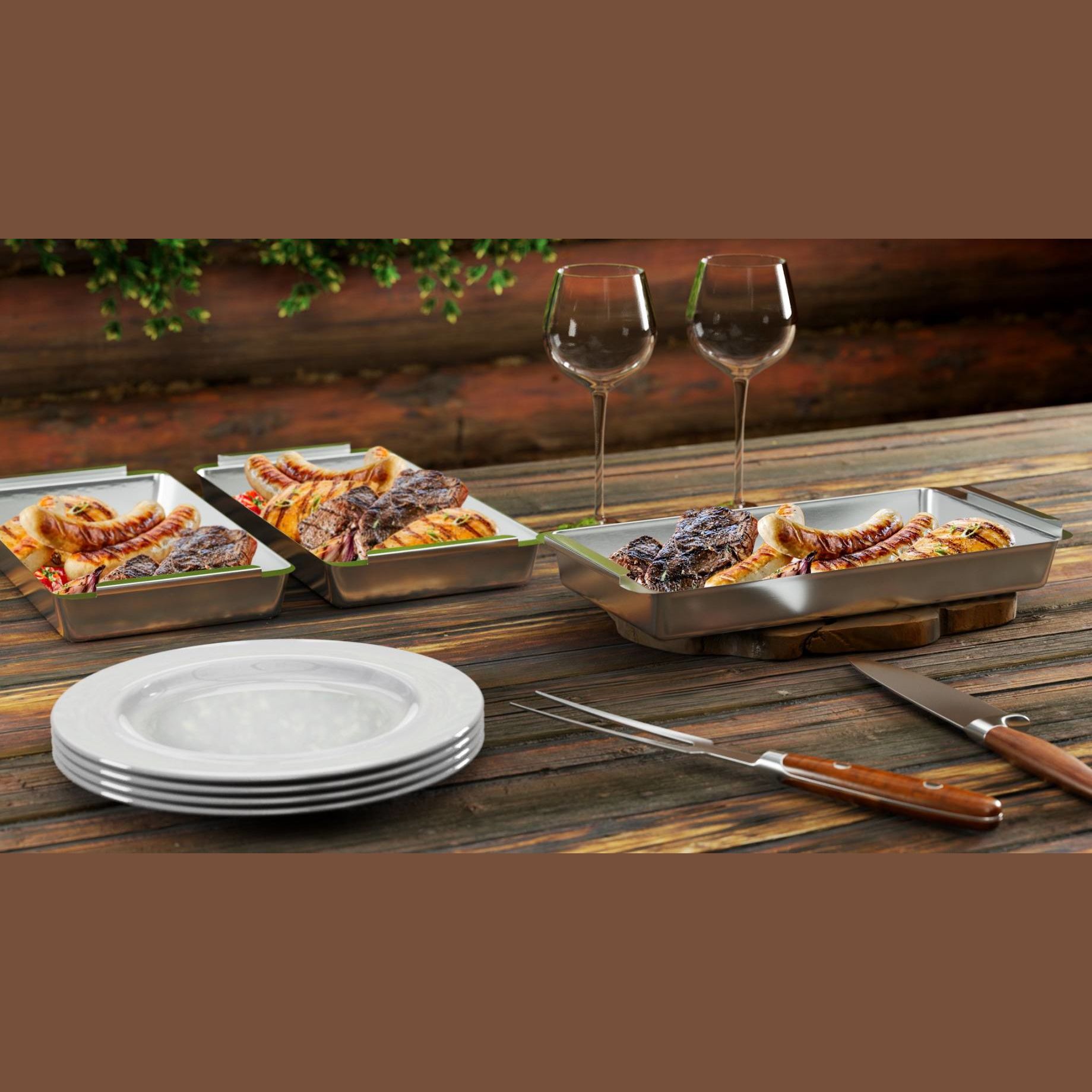 Yukon Glory Grill 'n Serve BBQ Basket Set