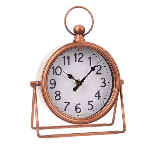 GANZ Copper Desk Clock, 7 x 9.25 in. | Hartville Hardware