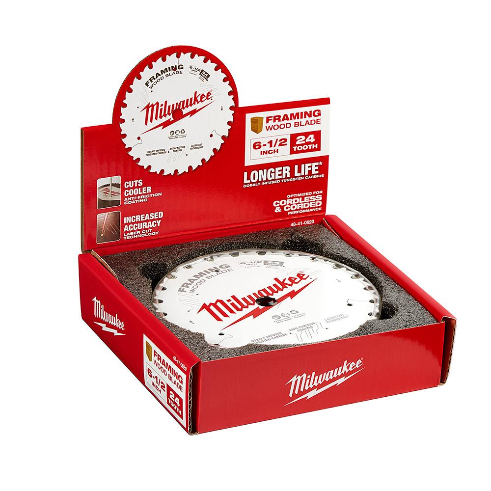 Milwaukee 24T Circular Saw Framing Blade 61/2 in. 10Pack Hartville