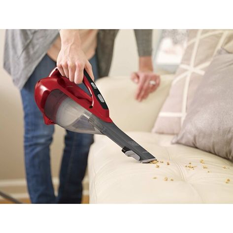 Dustbuster Quick Clean Cordless Hand Vacuum Cordless Lightweight Portable,  Red