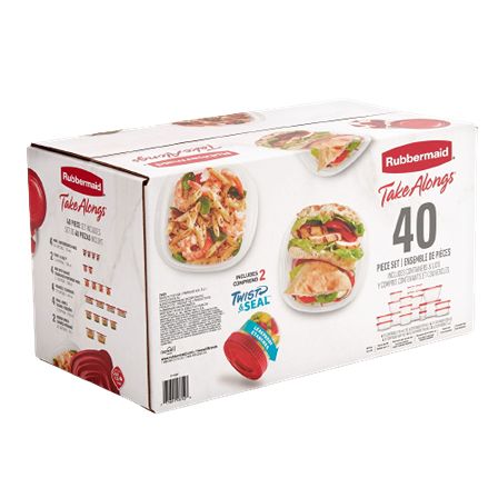 Rubbermaid TakeAlongs 40-Pc. Food Storage Container Set