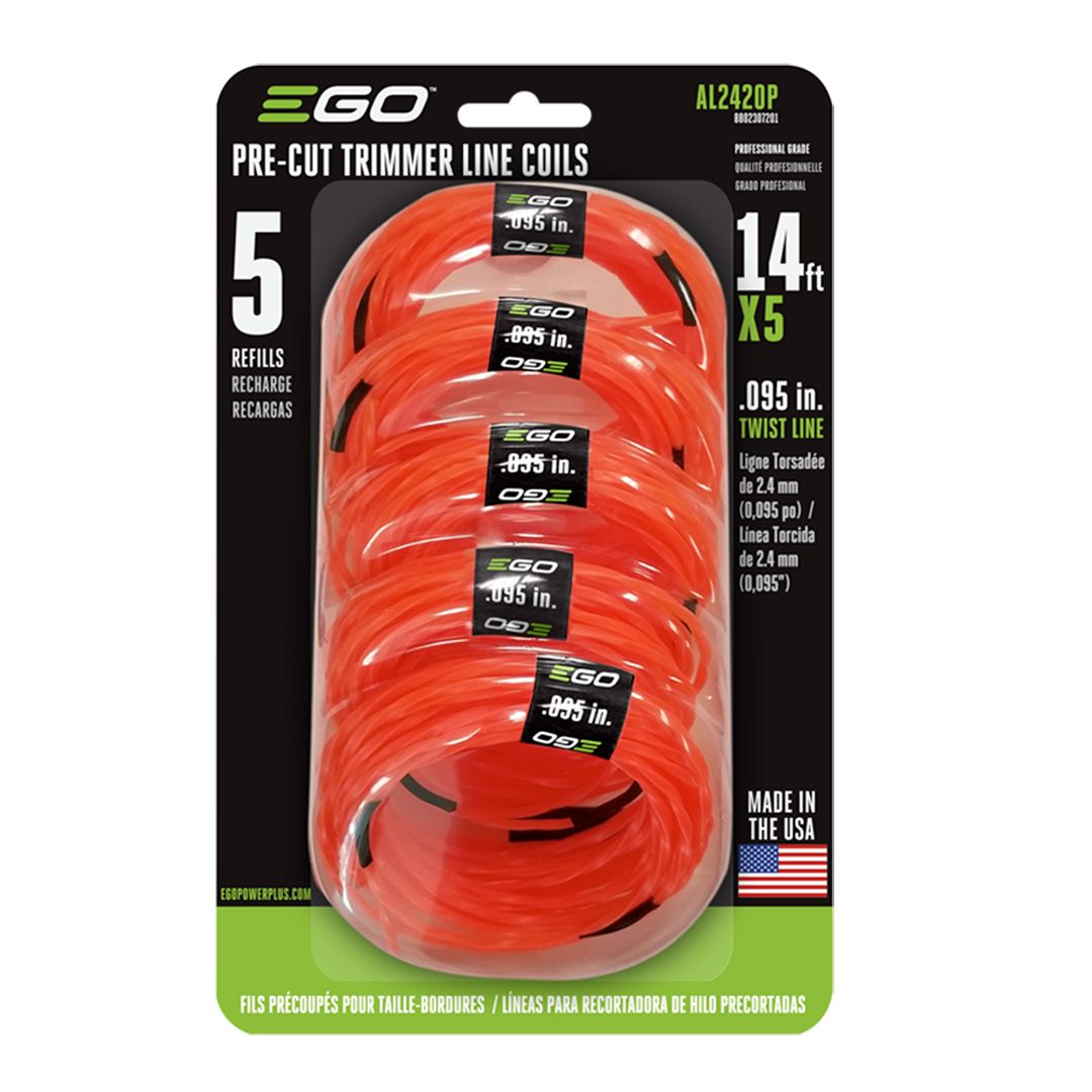 EGO Pre-Cut 0.095 in. Twisted Trimmer Line, 5-Pack