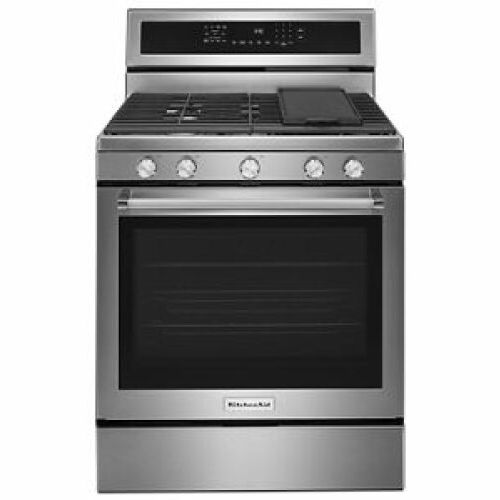 KitchenAid 30-Inch 5-Burner Gas Convection Range