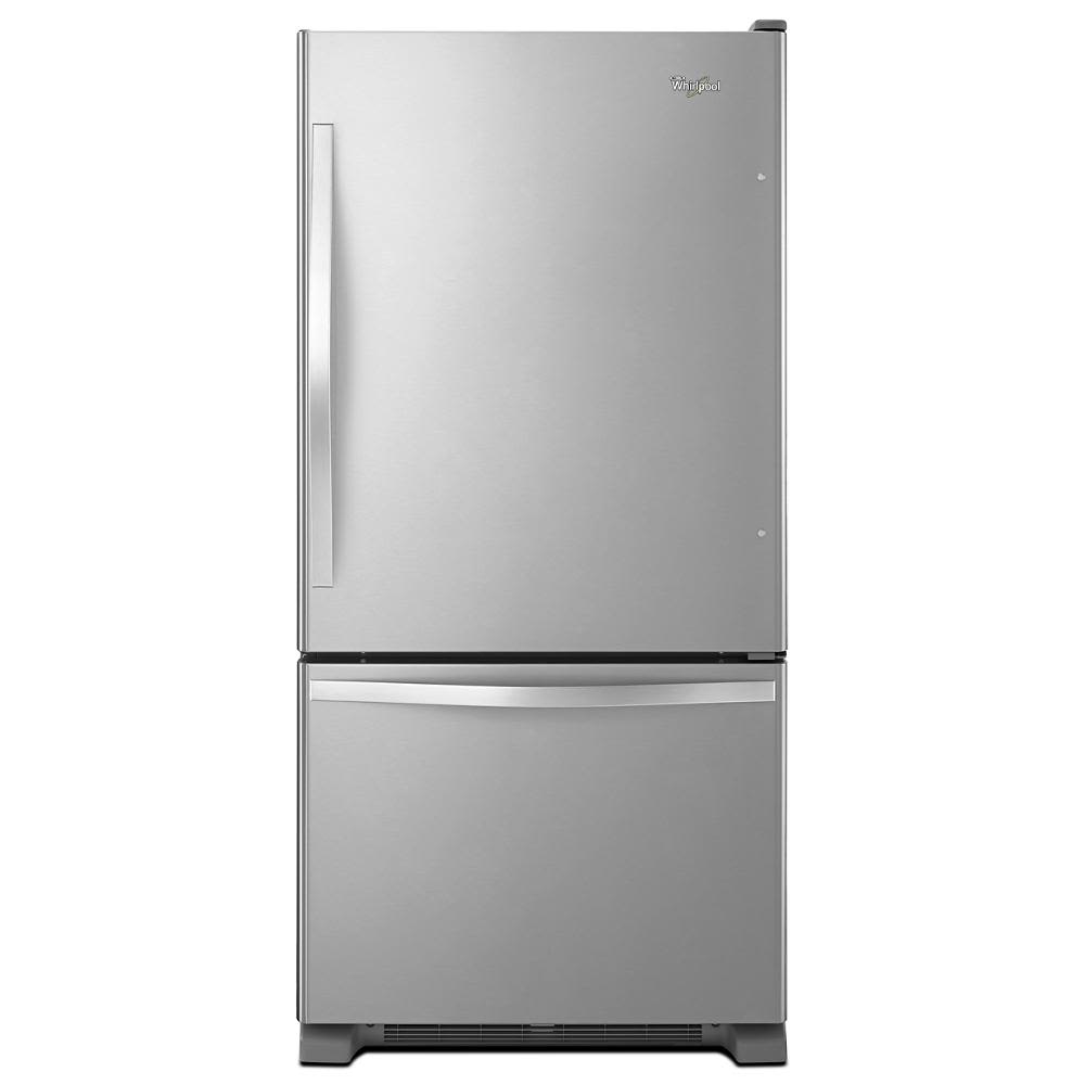 Whirlpool 33-inches wide Bottom-Freezer Refrigerator with SpillGuard™ Glass Shelves - 22 cu. ft