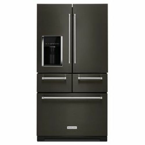 KitchenAid 25.8 Cu. Ft. 36" Multi-Door Freestanding Refrigerator with Platinum Interior Design and PrintShield™ Finish