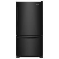 Whirlpool 33-inches wide Bottom-Freezer Refrigerator with SpillGuard™ Glass Shelves - 22 cu. ft