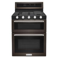 KitchenAid 30-Inch 5 Burner Gas Double Oven Convection Range