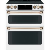 Cafe Café™ 30" Smart Slide-In, Front-Control, Radiant and Convection Double-Oven Range