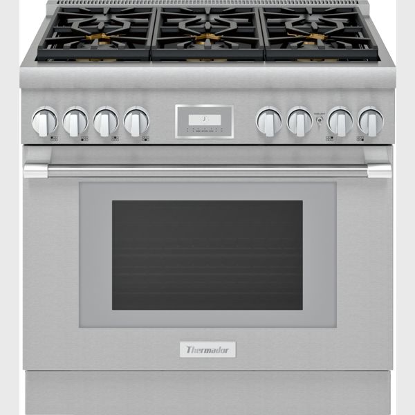 Thermador Gas Professional Range, 36'' Pro Harmony® Standard Depth, Stainless Steel