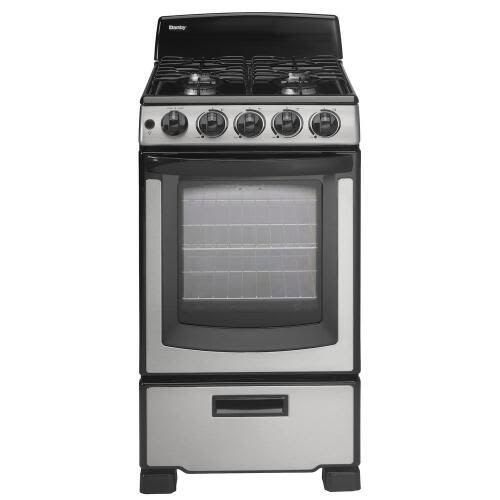 Danby Designer 20" Free Standing Gas Range – Stainless Steel