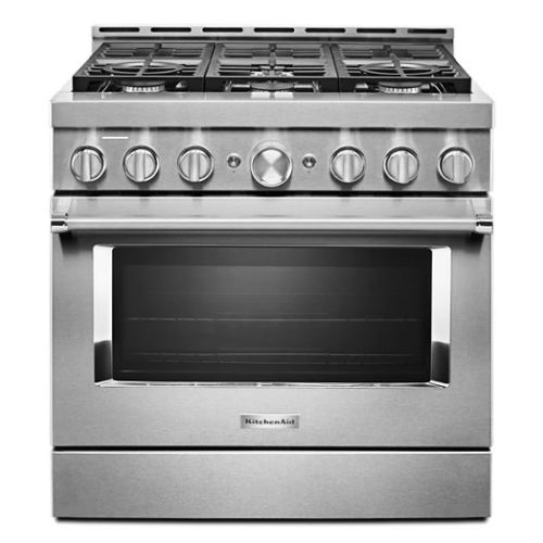 KitchenAid® 36'' Smart Commercial-Style Gas Range with 6 Burners