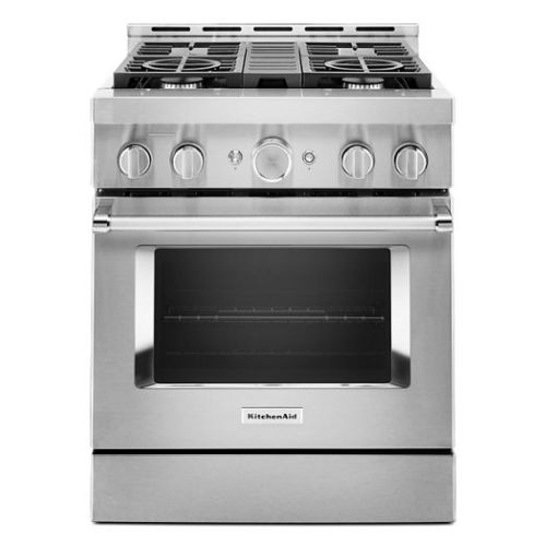 KitchenAid® 30'' Smart Commercial-Style Gas Range with 4 Burners