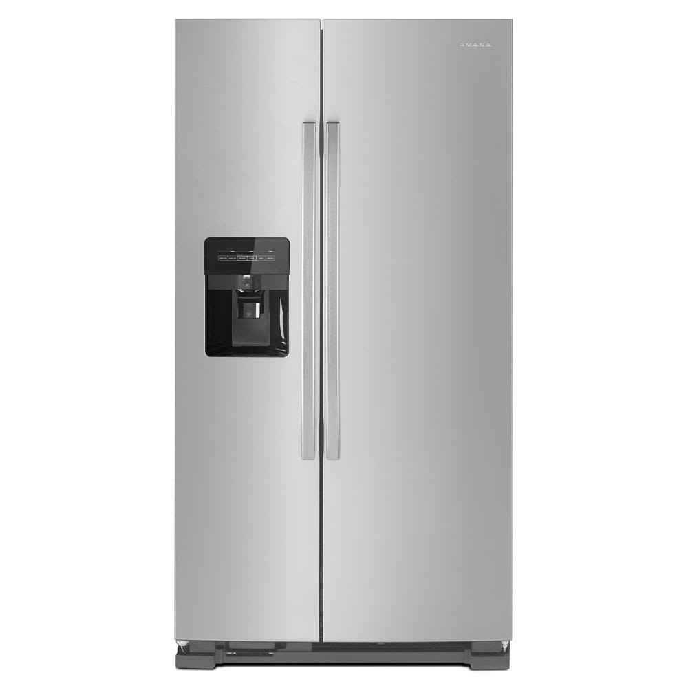 Amana 33-inch Side-by-Side Refrigerator with Dual Pad External Ice and Water Dispenser