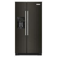 KitchenAid 22.6 cu ft. Counter-Depth Side-by-Side Refrigerator with Exterior Ice and Water and PrintShield™ finish