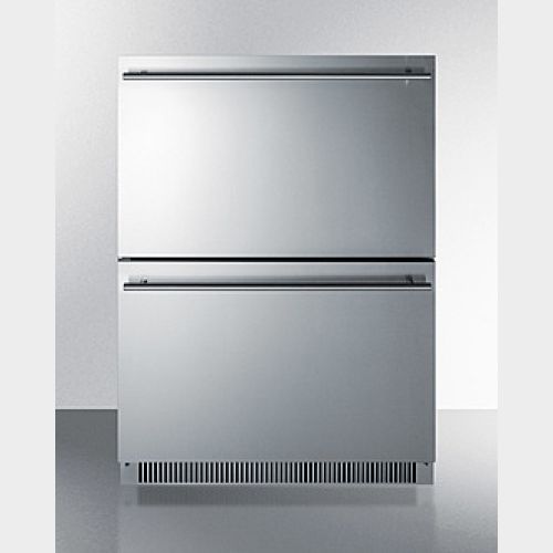 Summit 24" Wide 2-Drawer All-Refrigerator, ADA Compliant