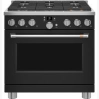 Cafe Café™ 36" Smart All-Gas Commercial-Style Range with 6 Burners (Natural Gas)