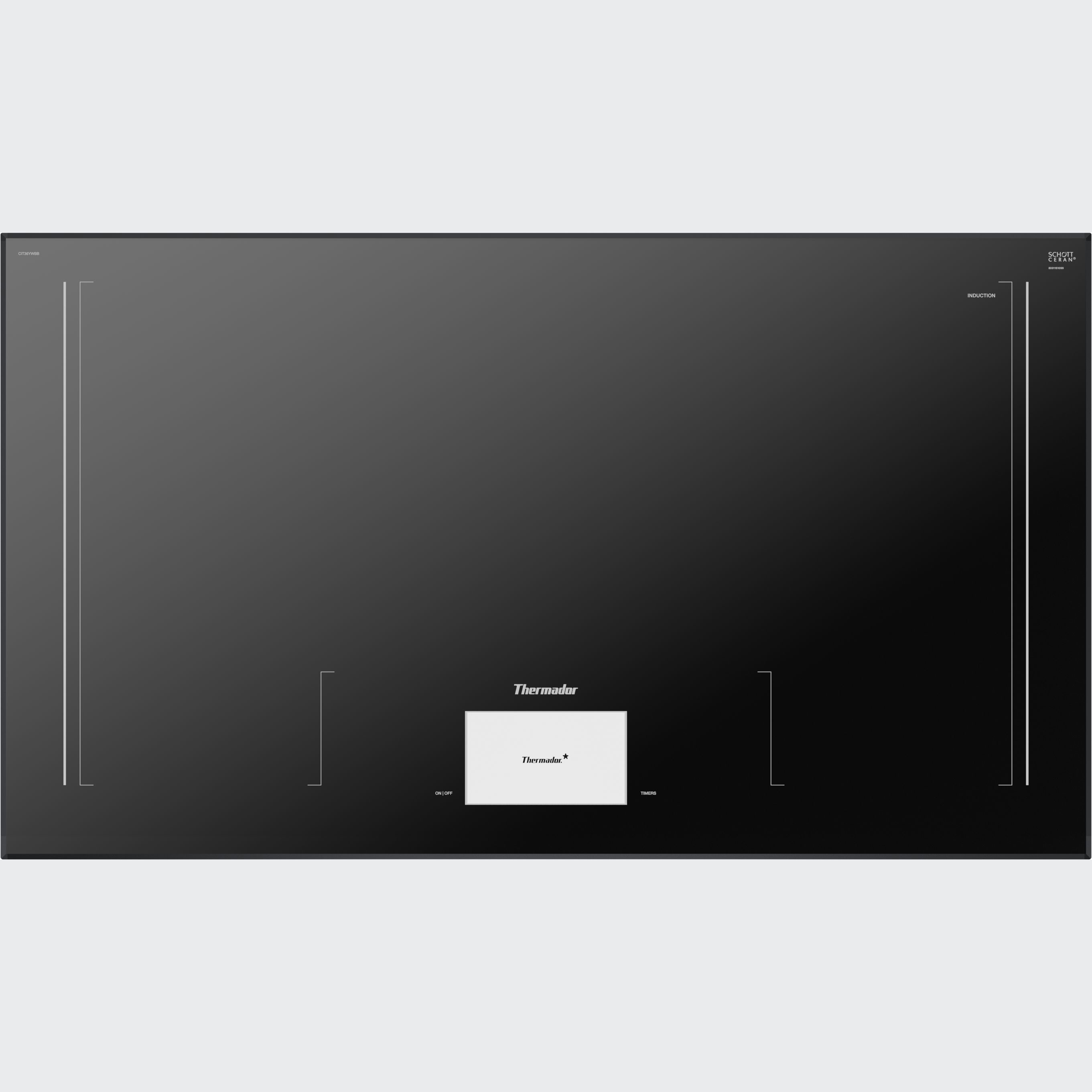 Thermador Freedom®, Freedom® Induction Cooktop, 36'', Dark Gray, Without Frame