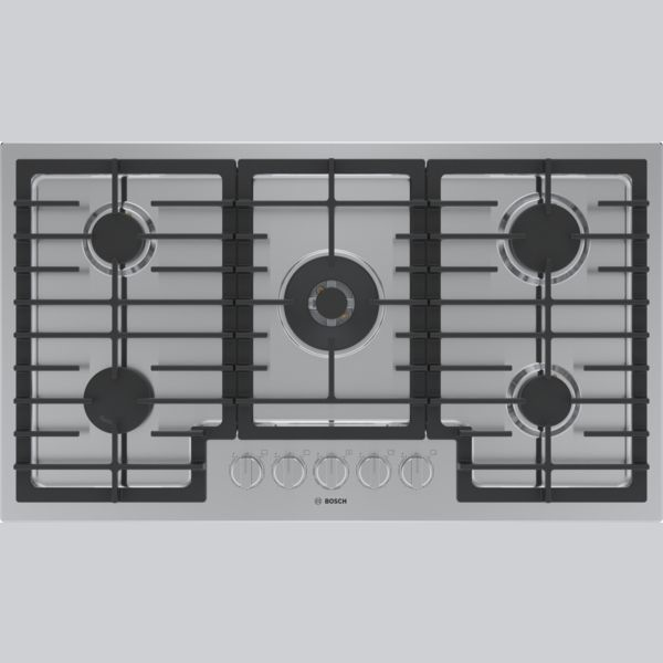 Bosch 800 Series, Gas Cooktop, 36'', Stainless steel