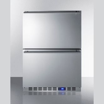 Summit 24" Wide Built-In 2-Drawer All-Refrigerator