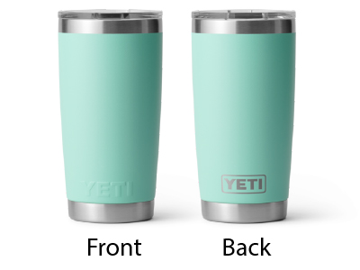 Engraved YETI Rambler 20 oz Vacuum Insulated Tumbler w/MagSlider Lid