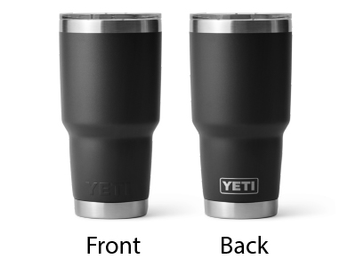 YETI Rambler Tumbler with MagSlider Lid, Black, 30 oz