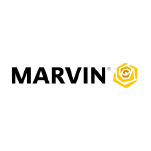 The Marvin logo with 'MARVIN' in black letters with a yellow flower to the right.