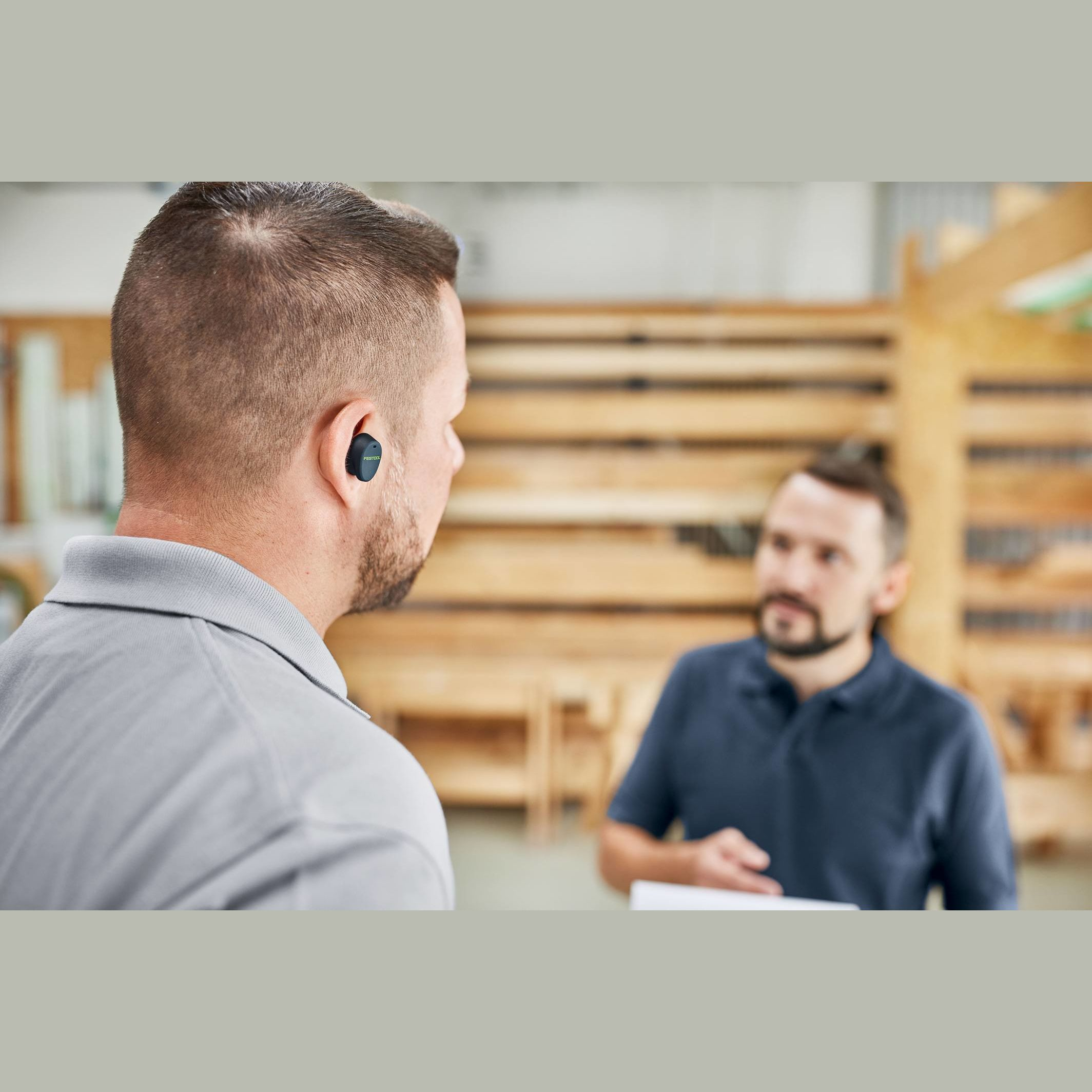 Hearing protection made for working with power tools.