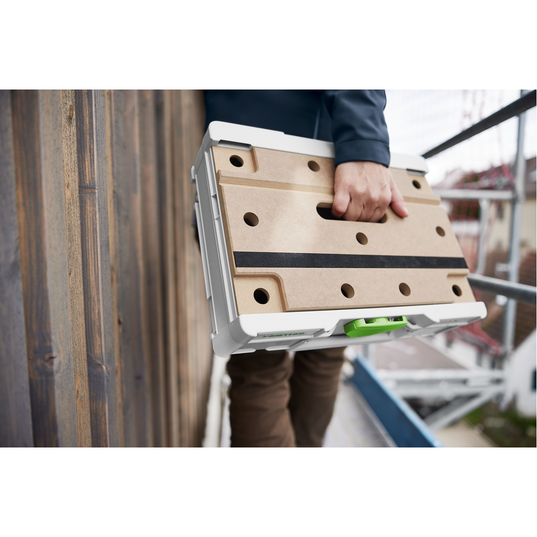 Recessed grip makes carrying simple and comfortable