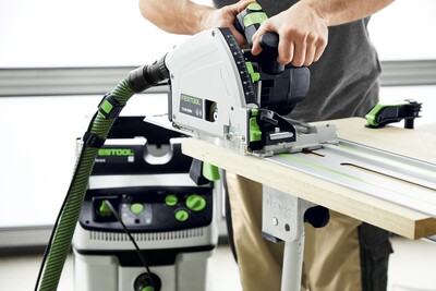 Cleaner working with a system