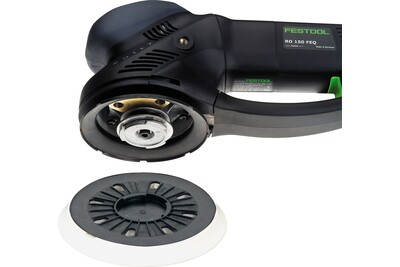 Protects the sanding pad and workpiece
