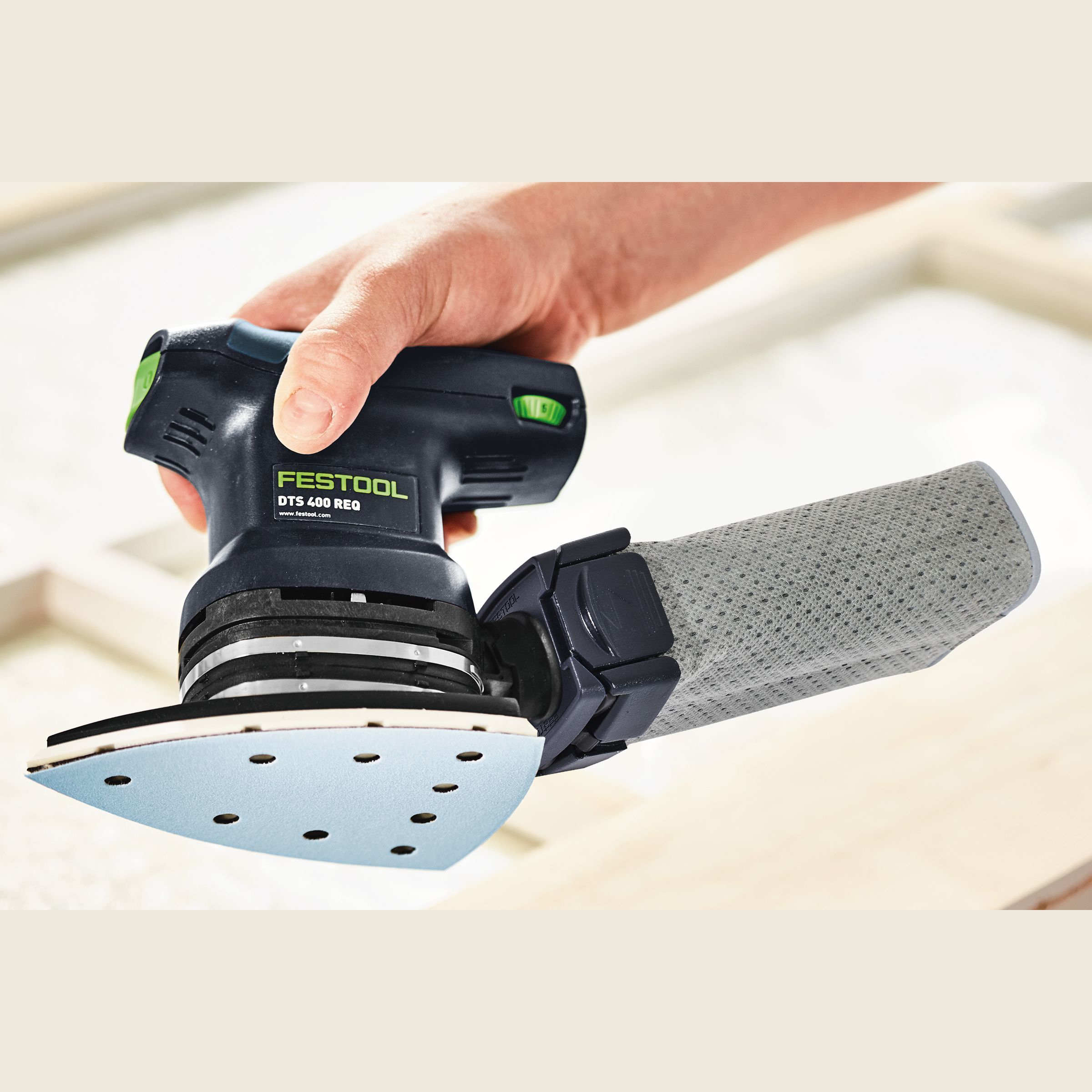 Virtually dust-free surfaces and work environment