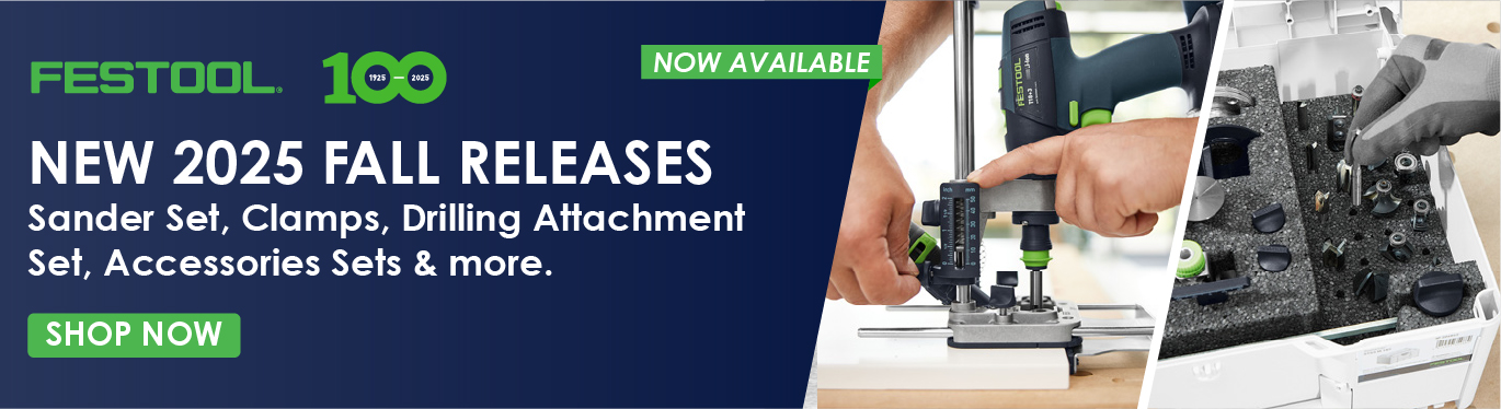 Search result page to pre-order tools, kits, and accessories from Festool.