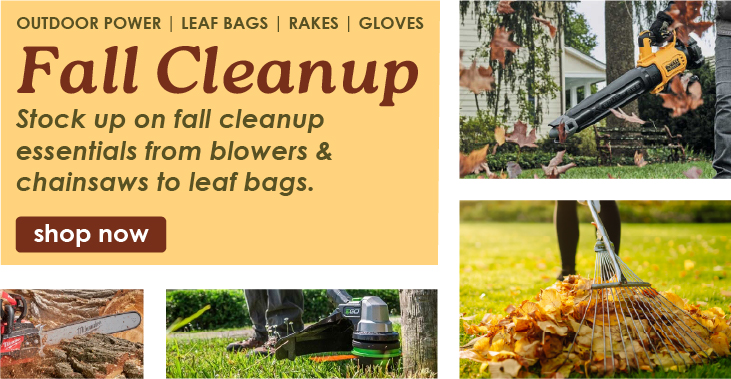 Search result page with fall clean up supplies.