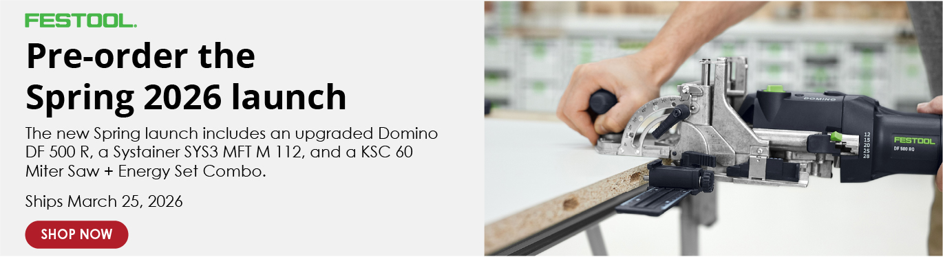 Festool pre-order Search Page.