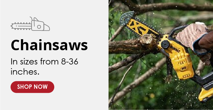 Search result page with chainsaws