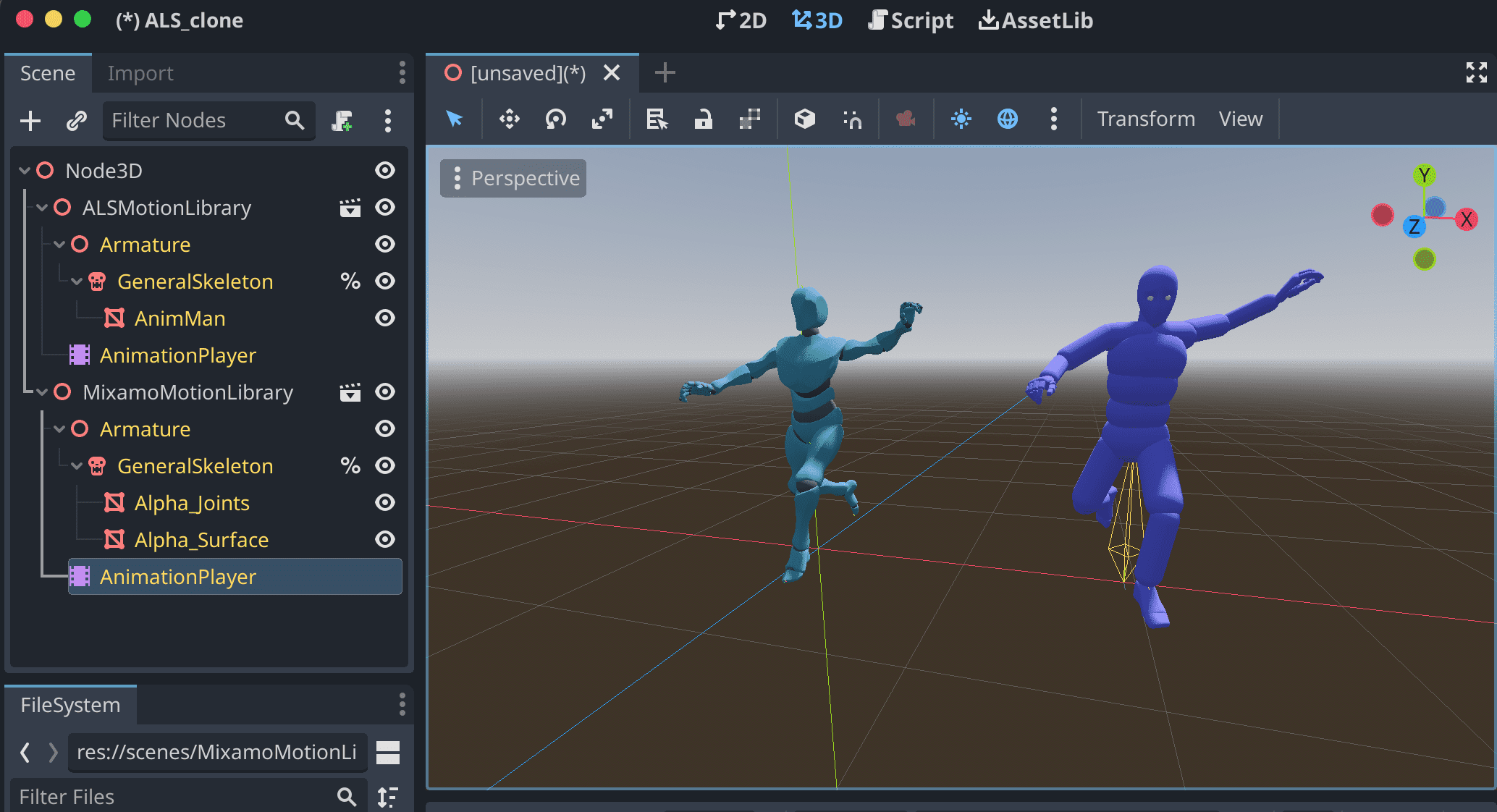 retarget to other skelton