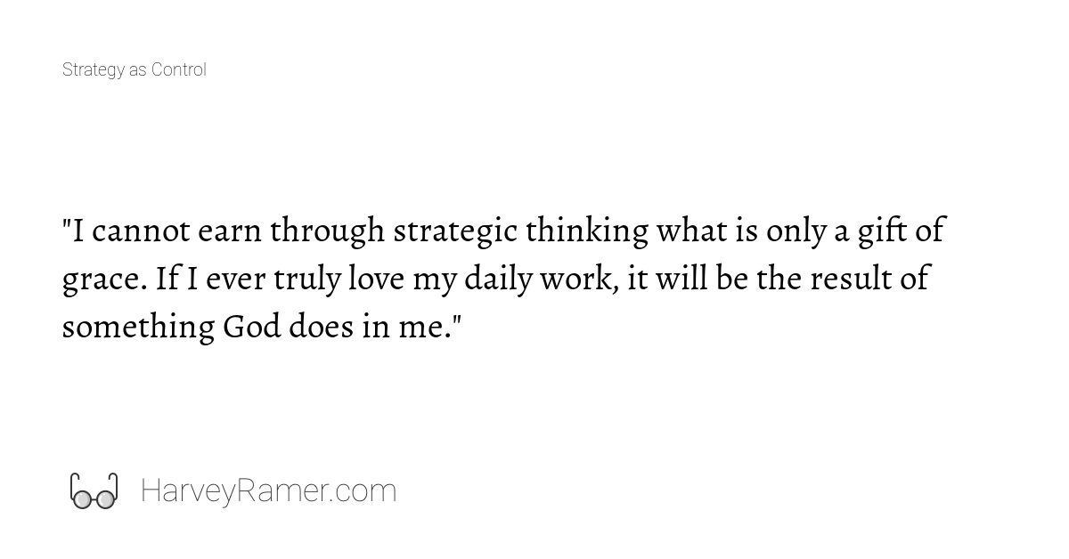 strategy-as-control