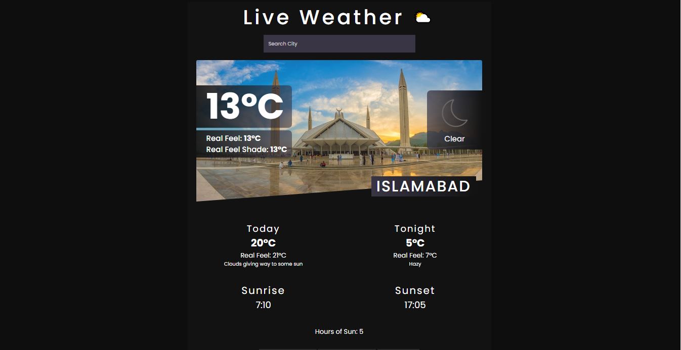 Live Weather PWA