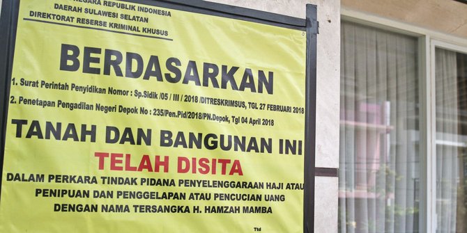 Polri Sita Aset Abu Tours di Pancoran Polri Sita Aset Abu Tours di Pancoran