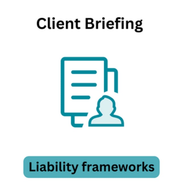 Liability Frameworks and Insurance - Client Briefing