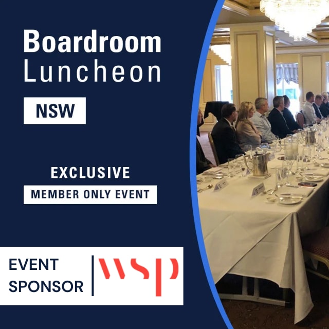 Boardroom Luncheon with Hannah McCaughey, Chief Executive of EnergyCo