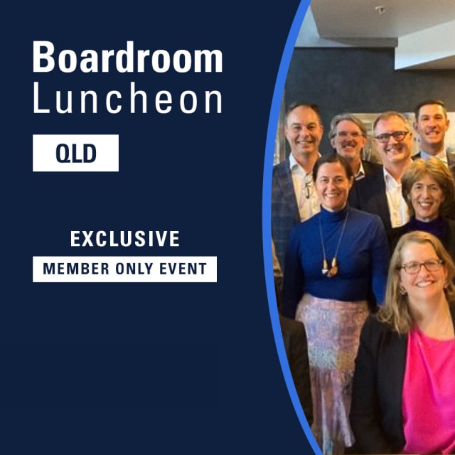 Boardroom Luncheon with Sam O’Connor MP, Minister for Housing and Public Works